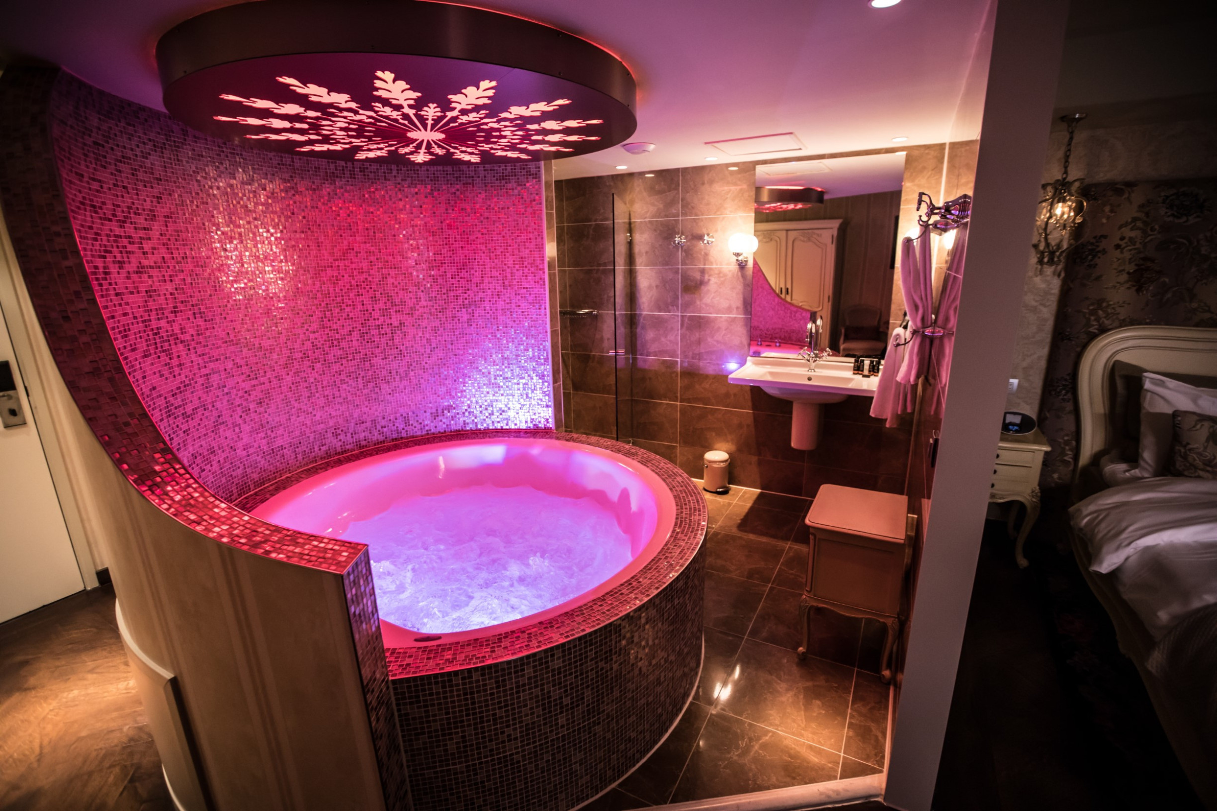 Bubbelbad hotelkamer