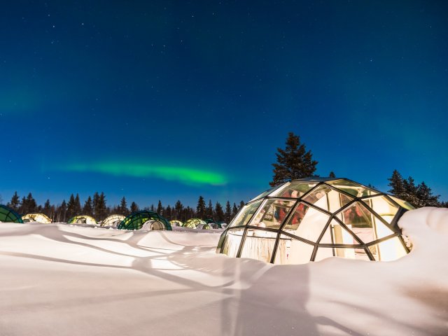 Onvergetelijke reis naar <b>Fins Lapland</b> incl. een nacht in een glazen iglo en vele excursies